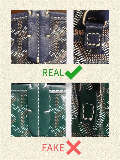 how to spot fake goyard bags|authentic goyard card holder.